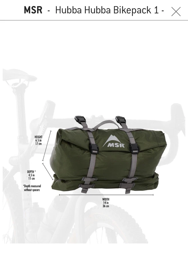 MSR - Hubba Hubba Bikepack 1 Personen-Zelt ultraleicht Outdoor Trekking Camping - Bild 4 von 4