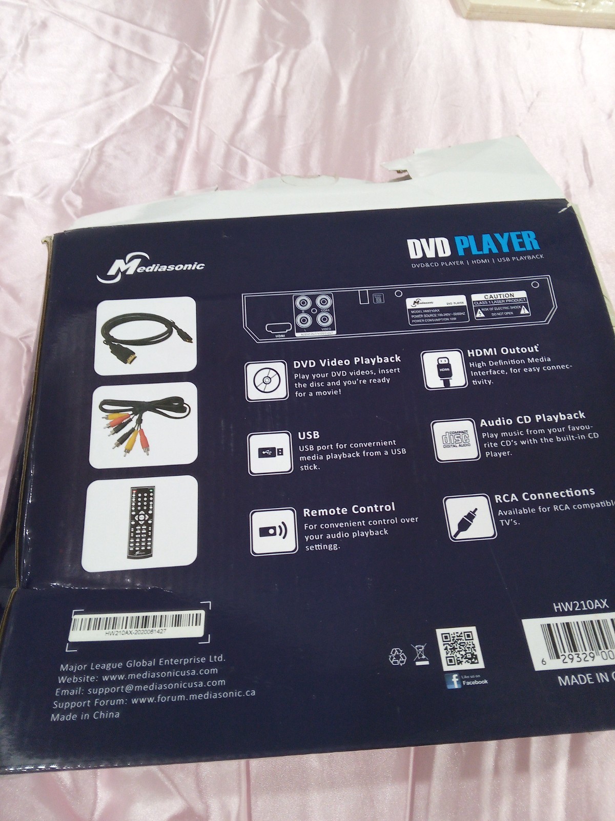 Mediasonic Hdmi Usb Playback Dvd And Cd Player Full Hd 1080