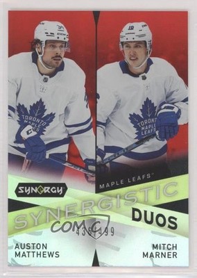 2022-23 Synergy Synergistic Duos Star-Star Red Auston Matthews Mitch Marner 5b7