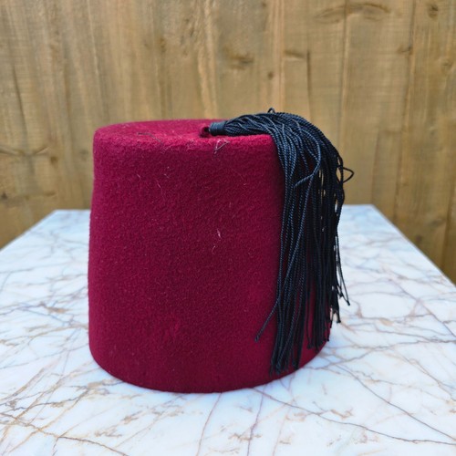 Antique Islamic Fez hat in Tin Eagle & Crescent marks c19th Ottoman Moroccan - Picture 3 of 13
