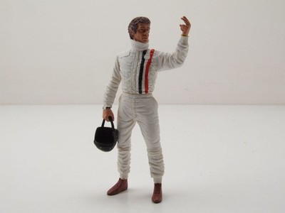 Figur Steve McQueen mit Helm für 1:18 Modelle KK Scale