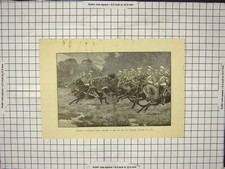 Original Old Antique Print Windsor Castle 5Th 7Th Dragoon Gaurds