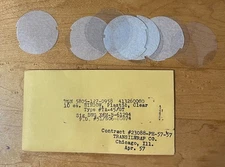 10 - NOS - AUTOMATIC ELECTRIC TELEPHONE Dial - Clear Window for Number Cards