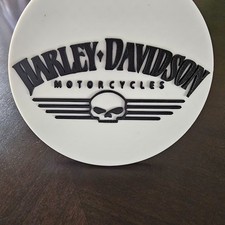 5 Circular Harley Davidson Skull Hitch Cover Fits 2 Receivers