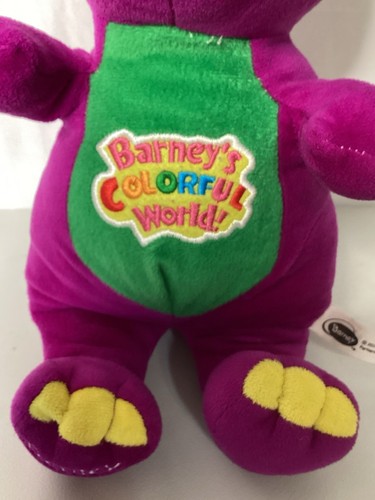 "Juguete de peluche Barney (2014) dinosaurio púrpura 12""" - Imagen 2 de 7