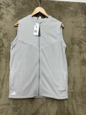 ADIDAS SZ XL JUNIOR TECH GOLF VEST IS9702 60 Gray three stripes New