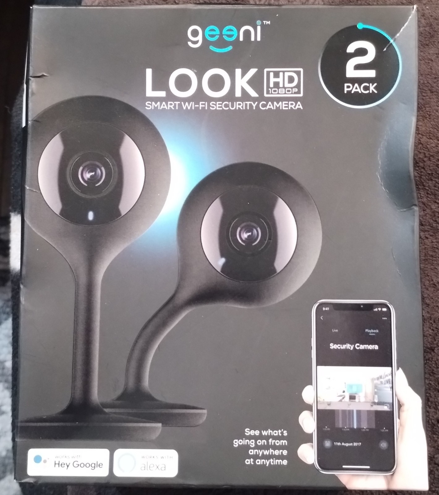 2 Geeni LOOK 1080p HD Smart Wi-fi Security Camera System With Night Vision