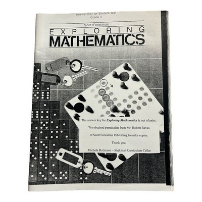 Exploring Mathematics Grade 3 by Scott Foresman Answer Key Student Text Q3 05