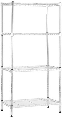 Amazon Basics 4-Shelf Adjustable Storage Shelving Unit for Garage, Steel Wire Ra