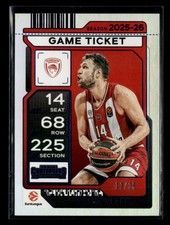 Sasha Vezenkov 2025-26 Contenders EuroLeague Game Ticket Blue 13/35 [wyf17