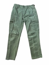 Vintage 60  s OG 107 Rip Stop Poplin Vietnam Era US Army Cargo Pants