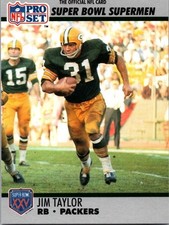 1990 JIM TAYLOR ProSet Super Bowl XXV anniv. used Free Ship