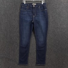 Levi's 721 High Rise Skinny Jeans Women's 32 Blue Dark Wash Stretch Denim