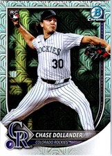 2025 Bowman Chrome #62 Chase Dollander Mojo Refractors