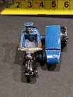 VINTAGE DINKY MOTORCYCLE WITH SIDECAR  PATROL WITH RIDER BLUE