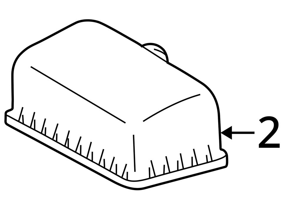 Lexus RX300 2000-2003 filtro de admisión de aire limpiador caja conjunto de cámara OEM Foto 4 de 4
