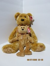 Ty Beanie Baby 8in  Buddy 14in Pair of Plushies Cashew