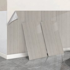 10 Pack Self-Adhesive Wood Effect PVC Cladding Wall Panels for Kitchen Bathroom