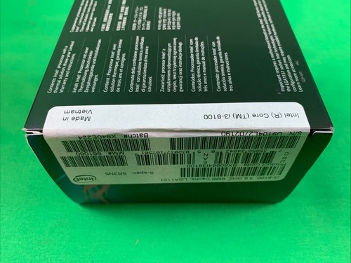 Intel Core i3-8100 8th Gen CPU 4 Cores Processor Coffee Lake LGA1151 3.6GHz 6MB - Picture 9 of 9