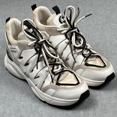 Michael Kors Shoes Mens Size 10 White Beige Lace Up Athletic