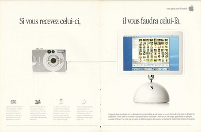 Apple Magazine Print Ad Advert iMac G4 Computer Switch ''Digital Hub'' fr 2pg 2002