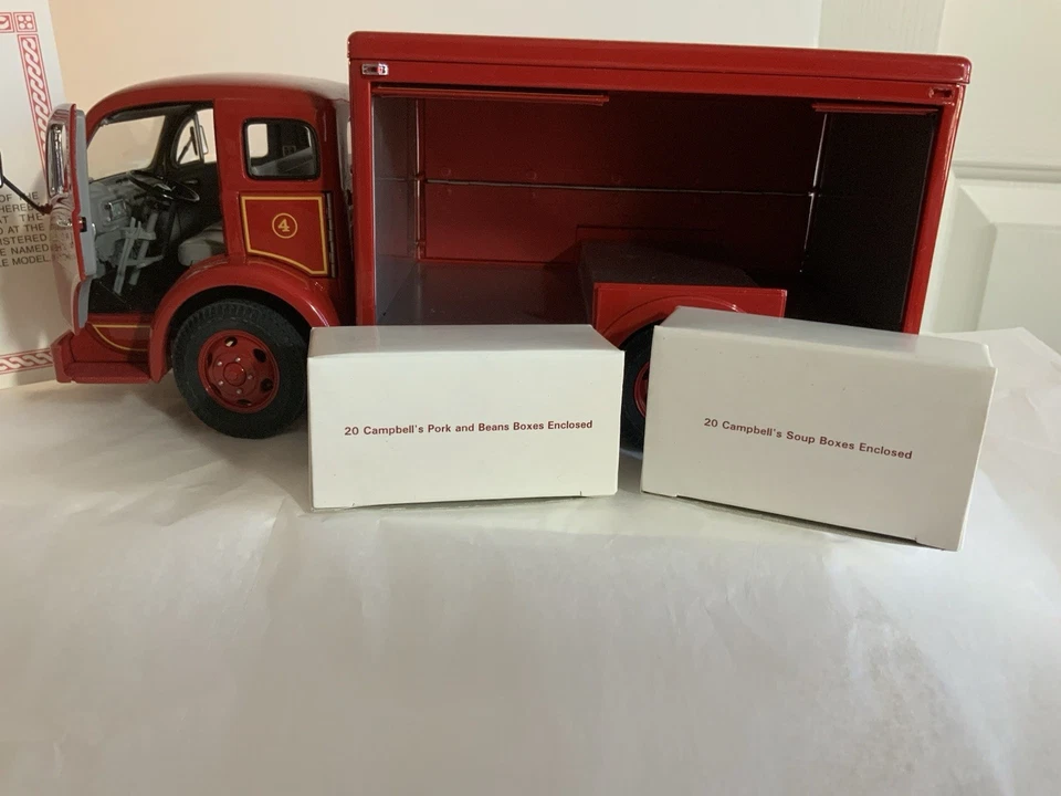 1950’s Campbell’s Soup Delivery Truck, Danbury Mint, Styrofoam Box, Cert Of Tit - Image 4 of 4