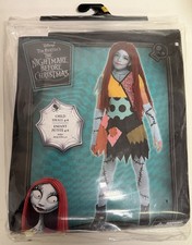 Nightmare Before Christmas Sally Costume S 4-6 Child Wig Dress Tights Disney