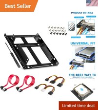 Advanced Dual SSD/HDD Bracket for 2.5 to 3.5 Inch Drives - Speed and Convenience