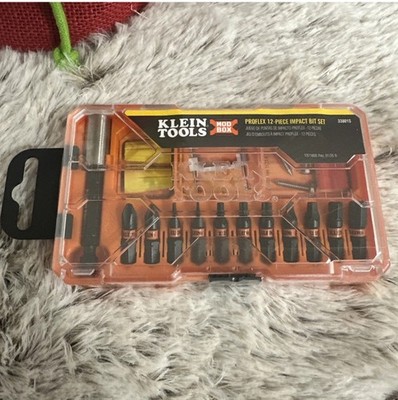  Klein Tools Slim Proflex Impact-Rated Bit Set, 12 Pieces driver  ￼NIP