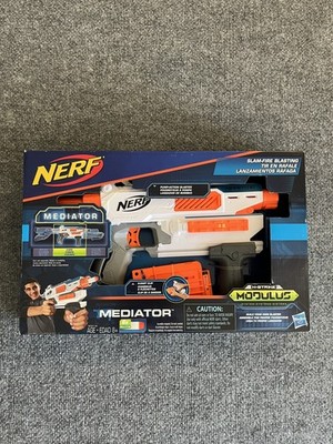Nerf N-Strike Modulus Mediator Blaster Pump Action 6 Dart Clip New in Box Age 8+