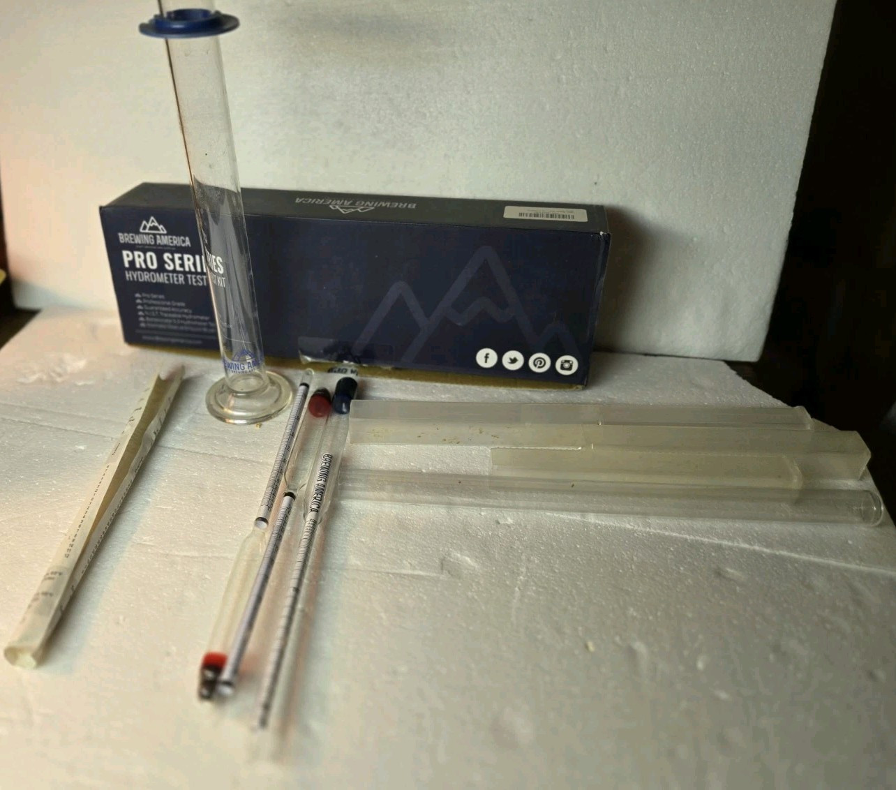 Brewing America Pro Series Hydrometer Alcohol Meter Test Kit