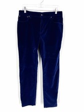 Ralph Lauren Purple Label Size 8 Dk Blue Velvet AS IS Designer Pants