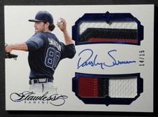 2017 Flawless Sapphire Auto Relic/15 Dansby Swanson #DRPA-DS2 Braves/Cubs
