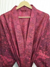 Pure Silk Pink kimono Long Robe Gown Girl's Woman Silk Kimono KMO5450