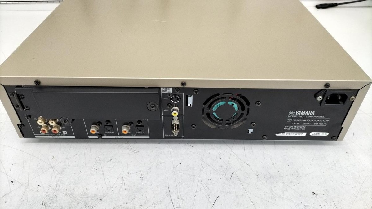YAMAHA CDR-HD1500 CD Recorder HDD W/ Remote Works Tested From