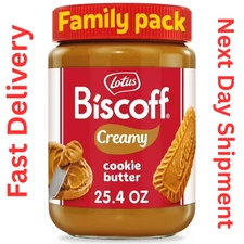 Lotus Biscoff Creamy Cookie Butter, Nut-Free Spread, 25.4oz, Value Size