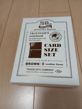 TRAVELER'S notebook 20th Anniversary Card Size Set - Brown
