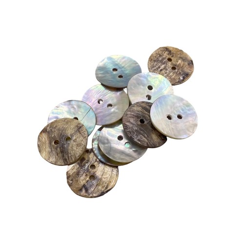 18mm Natural Mother of Pearl Shell Buttons 2 hole Sewing Knitting Crafts Arts - Picture 11 of 17