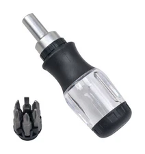 Home Plus Stubby Ratchet 6 In 1 Screwdriver