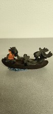 Mountain Mooses by Phyllis Driscoll Big Sky Carvers "Row Your Boat" 7in Figure