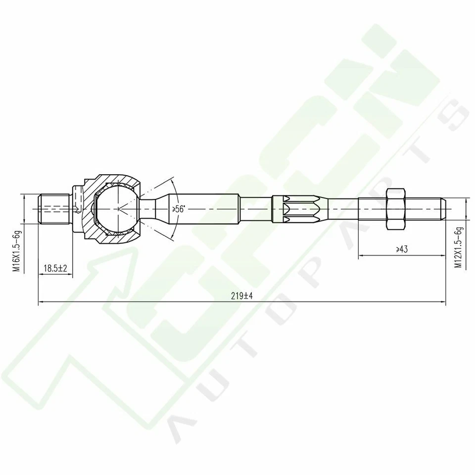 8x Front Suspension Control Arms Tie Rods Set For 2004 - 2010  Chevrolet Aveo Foto 2 de 4