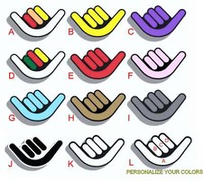Shaka Badge Tacoma Tundra 4 Runner Taco Kia Honda Ford Gmc Dodge Nissan Acura