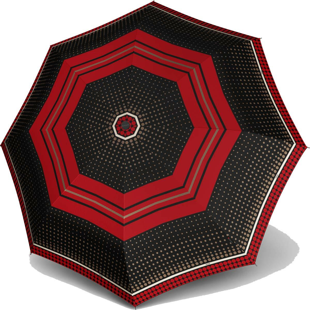 Knirps Regenschirm Fiber T2 Duomatic Rain Dots Granat eBay