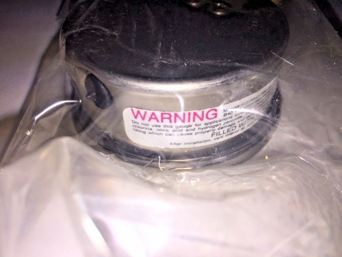 Ametek US Gauge 2000 Psi Glycerin Liquid Filled Stainless Steel Gauge 1/2" NPT - Picture 5 of 6