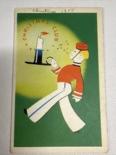 Vtg 1955 CHRISTMAS CLUB SHOPPING LIST The Dime Savings Bank of Brooklyn 