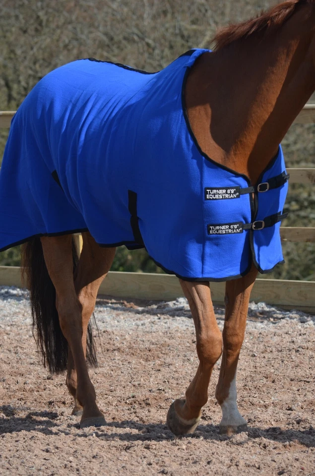Turner Equestrian show cover travel fleece cooler stable horse rugs 4'9"-7'0" - Image 4 of 4