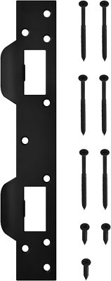 Nuk3y Sp550 Combination Security Door Strike For 51/2 Inch Hole Center matte Bl