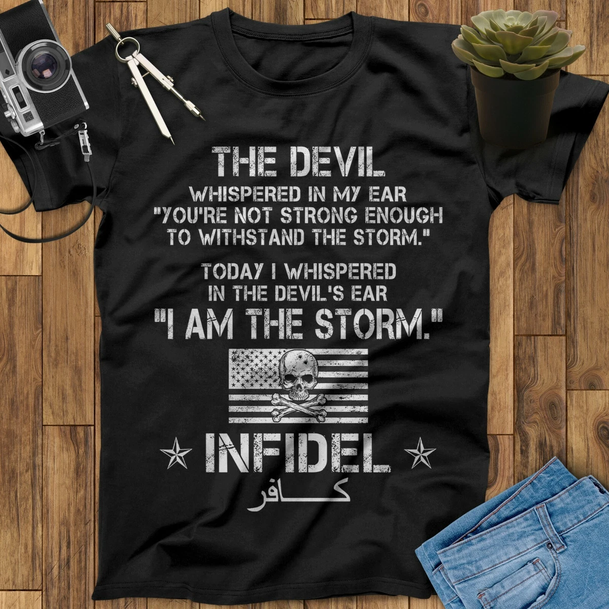 American infidel t shirt top