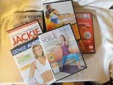 WORKOUT / EXCERCISE / FITNESS DVDS YOU PICK $1-$2 (NEW) EACH   (BOX 1) 7/17