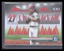 2024 Bowman RHETT LOWDER Top 100 #BTP-27 Cincinatti Reds ASOB